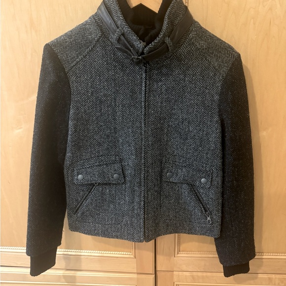 Rag & Bone Tweed and Leather Jacket - Picture 2 of 7